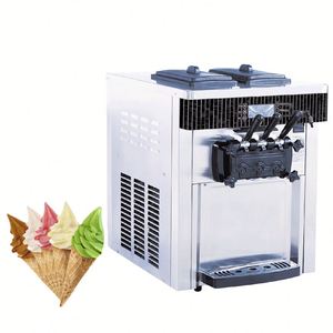 Máquina Comercial Automática de Helado Suave de 3 Sabores, 20-28L/H, Máquina de Yogurt y Helado de Sobremesa, Uso Comercial Económico con Certificación CE - Product Image 3