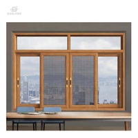 Nuevo diseño se puede personalizar Panel doble Inicio Ventanas de aluminio Ventanas de vidrio de aluminio modernas