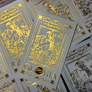 Tarjeta Fotográfica K-pop de Alta Calidad con Estampado Dorado en Caliente, Impresión en Lámina, Juego de Postales de Regalo Kpop, Fototarjeta Personalizada - Product Image 2