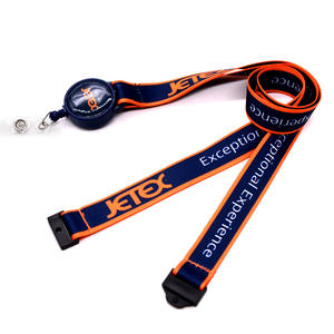 Lanière en polyester durable et élégante avec sérigraphie et crochet pour les besoins des titulaires de cartes d'identité des entreprises et des employés - Product Image 1