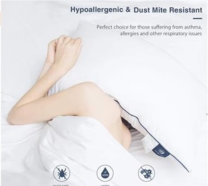 Oreiller de sommeil en polyester/coton blanc, garni de polyester, <span class=keywords><strong>pour</strong></span> le dos, vente en gros - Product Image 6