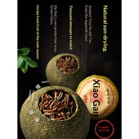Série Artisan Charm, Boîte Jaune, Thé Puer à la Mandarine Verte, Ensemble de Théière, 160g, Vente en Gros