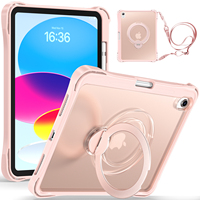 iPad A16 11 2025 ve iPad 10. Nesil 10.9 için Şeffaf Arka Kapaklı Tablet Kılıfı