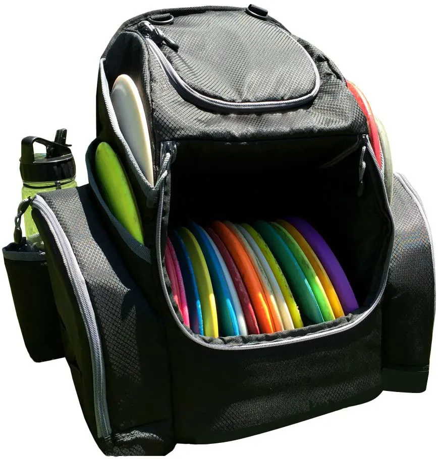 Disc Golf Backpack Golf Bag Organizer Holds 25+ Discs Plus Storage Tear and Water Resistant Pro Quality Bag for Disc