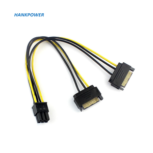 Tarjeta de visualización de vídeo, Cable de alimentación SATA Dual de 15 pines a 6 pines, <span class=keywords><strong>PCI</strong></span>-E, <span class=keywords><strong>PCI</strong></span> Express - Product Image 1
