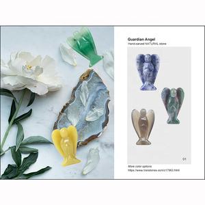 Angelo Custode Tascabile in Cristallo Intagliato, Pietra Naturale Curativa in Ametista, Regalo per Te e i Tuoi Cari, Onice - Product Image 1