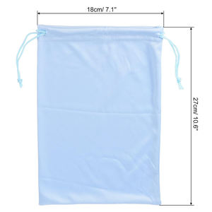 माइक्रोफाइबर ड्रॉस्ट्रिंग धूप पाउच स्की गॉगल केस थोक आंखों के चश्मे मामले और बैग - Product Image 2