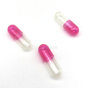 Màu hồng rõ ràng gelatin viên nang rỗng kích thước <span class=keywords><strong>5</strong></span> - Product Image 1