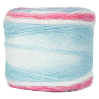 Fil à tricoter et à crocheter en mélange de laine, acrylique et coton, 100g, coloré, auto-rayé, pour pulls, écharpes et bonnets, vente en gros