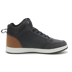 2024 Nouveau style Chaussures de sport plates Baskets hautes en cuir pour hommes - Product Image 4