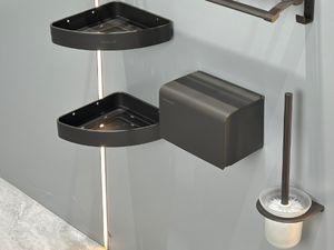 Liga de zinco dobrável Eco durável moderno escovado acolchoado parede de cinco peças banheiro Hotel acessórios conjunto - Product Image 2