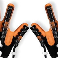 Sarung Tangan Rehabilitasi Jari Oranye Alat Latihan Tangan Sarung Tangan Terapi Robot untuk Pemulihan Stroke Hemiplegia