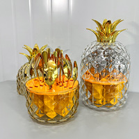 Kreatives ABS-Ananas-Stimmungs-Ei-förmiges Besteckset, Luxuriöses 24-teiliges Edelstahl-Ei-Besteck zur Tischdekoration