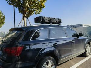 Boîte de toit de voiture en matériau LLDPE, pas de support nécessaire, soupape de décharge d'air automatique, boîte de rangement de toit de SUV - Product Image 5