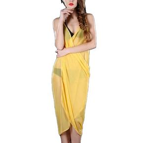 Bestdance Robe de plage sexy en mousseline de soie pour femmes, maillot de bain, couverture de bikini, sarong, <span class=keywords><strong>pareo</strong></span>, 11 couleurs - Product Image 2