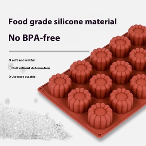 Ý Tưởng Mới Silicone Vỏ Biển Khuôn Nướng Khuôn Hình Chữ Nhật Silicone Mousse Bánh Khuôn DIY Silicone Khuôn Cho Sô Cô La Xà Phòng - Product Image 3