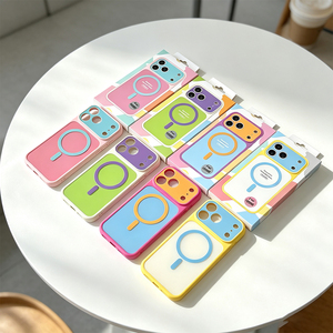 Étui de téléphone magnétique B536 assorti aux couleurs pour iPhone 18 Pro Max, étui de téléphone tendance pour Apple 18 Pro, nouveau modèle 17/16 - Product Image 5