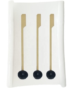 Japonés arma en forma de hamburguesa elige giro Candy hilo dental palos planos pinchos de bambú - Product Image 2