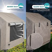 Cage et mobilier confortables pour animaux de compagnie surélevés avec climatisation en métal massif pour chiens et oiseaux Cages pour animaux canaris