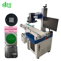 Machine de marquage laser UV à positionnement visuel pour petits pièces métalliques/plastiques/en aluminium, couvercles, bouchons, surfaces et impression de tapas
