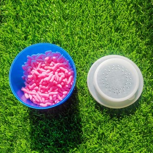 Cubo de Cebo Redondo de Plástico con Tapa Sellada, Caja de Cebo para Pesca, Contenedor de Cebo para Gusanos - Product Image 6