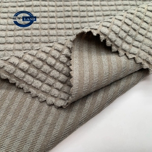 Jacquard 92 Polyester 8 Spandex Ruit Fleece Stof Voor Lente Herfst Hoodie Broek Sportkleding Vrijetijdskleding Deken - Product Image 2