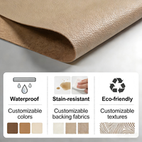 Rollo de Cuero Sintético con Bordado de Estrellas Acolchadas en Forma de Diamante, Tela de Espuma Esponjosa Impermeable para Tapetes de Auto e Interiores de Vehículos