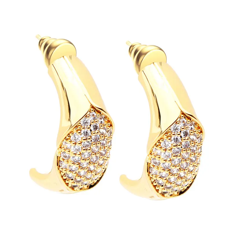 OEM New arrival cz earrings jewellery wholesale stud earring sets for women jewelry designer earrings for cute girls