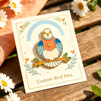 Nouvelle Offre Spéciale : Épingles en Émail Mignonnes en Forme de Pigeon, Badges Personnalisables avec LOGO, Accessoire de Mode, Artisanat Métallique, Épingles de Revers en Forme d'Oiseau pour Cadeau