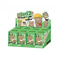 Nouveau produit : 8 pièces/boîte – Authentiques figurines Teddy Bear Ted 2 Baby Ted Series – Boîte mystère – Adorables poupées en peluche – Porte-clés – Pendentifs en peluche articulés