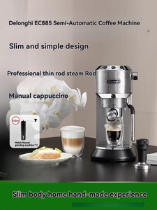 Cafetera Italiana Semiautomática con Espumador de Leche de Acero Inoxidable y Color Plateado EC885.CR, Disfruta de la Diversión del Latte Art EC885.CR - Product Image 2