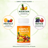 Capsules de fruits et légumes entiers OEM, soutien immunitaire naturel, croissance des cheveux, éclaircissement de la peau, complément alimentaire pour la santé digestive