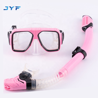 Masque de plongée adulte en verre trempé de silicone liquide de marque JYF rentable avec masque de plongée et tuba pour la natation