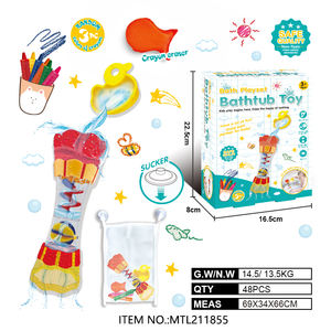 Juguete de Baño de Pato Amigable para Niños, de Plástico ABS, con Rueda de Agua Giratoria, Juguete para la Bañera, <span class=keywords><strong>Juego</strong></span> Acuático DIY para la Hora del Baño - Product Image 1