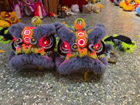 Danse du lion chinois Taille normale chinoise Performance de la Chine Culture chinoise Danse du lion Danse du lion Deux personnes Performance adulte