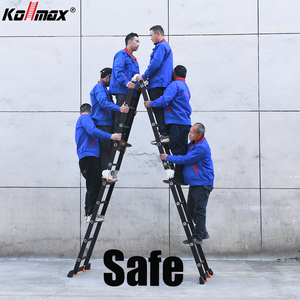 Échelle pliante 6 en 1 EN 131 Aluminium noir 4x9 4x8 4x7 4x6 Échelle polyvalente 4x5 4x4 4x4 4x3 Échelle pliante à marches - Product Image 5