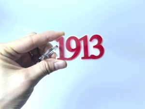 Porte-clés en acrylique avec lettres grecques 1913 <span class=keywords><strong>1920</strong></span> 1922 1922, porte-clés en plastique léger pour sac - Product Image 5