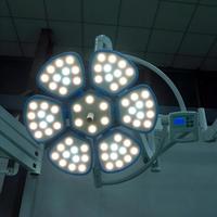 Lampe frontale chirurgicale LED sans ombre 5+3 pétales de haute qualité, électrique, vétérinaire, avec support réglable, certifiée CE