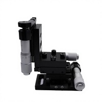 Plataforma Manual XYZ LDTSZ-03-09 de 34x34 mm, Recorrido de 13 mm en 3 Ejes, Microposicionamiento de Precisión, Plataforma de Laboratorio