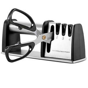 Aiguiseur de couteaux de cuisine professionnel Yisure 6415 en <span class=keywords><strong>bois</strong></span> à 4 étapes, lames <span class=keywords><strong>diamant</strong></span>ées multi-grains, outil d'affûtage pour <span class=keywords><strong>ciseaux</strong></span> - Product Image 2