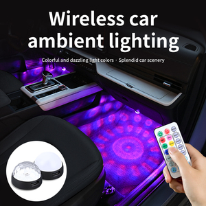 Luce ambientale per auto con controllo vocale, 3 modalità, cambio colore, <span class=keywords><strong>lampada</strong></span> decorativa per interni auto, alimentata tramite USB - Product Image 1