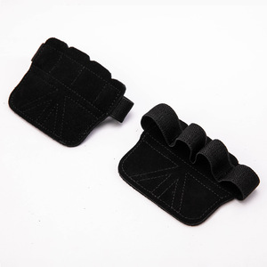 Protège-mains en cuir de vachette à quatre doigts pour femmes et hommes, pour l'entraînement de traction et le <span class=keywords><strong>fitness</strong></span> sportif, prévient les callosités - Product Image 6