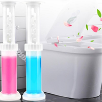 Nettoyant WC écologique jetable en gel aux fleurs, désodorisant avec parfum naturel et élimination des taches