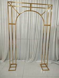 Soporte de Fondo para Fiestas SMOOTH, Marco de Fondo para Bodas con Flores Artificiales, Soporte de Acero Inoxidable Dorado para Eventos y Fiestas - Product Image 3