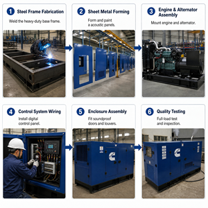 Générateurs diesel silencieux triphasés 20 Kva 35 Kva 45 Kva 40 Kva 60 Kva Weichai Cummins Perkins Yuchai EAC EPA CE pour usage domestique, excellent rapport qualité-prix - Product Image 5