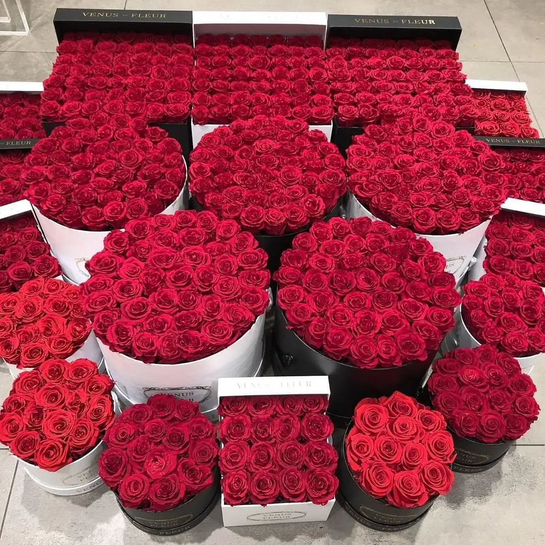 2024 هدايا عيد الام ، فكره ثابتة لامعة الى الابد، مجموعة من الورود مع العطور بالجملة، زهرة فاخرة محفوظة في صندوق