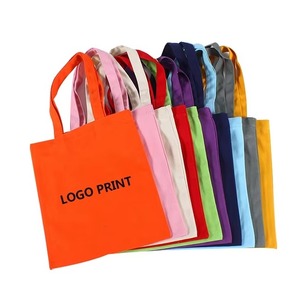 Eco Friendly Canvas Tote Bag Custom Printed logo Custom Tote Bag for Retail Store Customer Giveaways