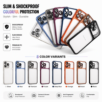Coque de téléphone PC 8 couleurs, protection antichoc pour iPhone 18 Pro Max, translucide, mate, revêtement anti-traces de doigts