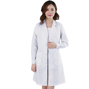 <span class=keywords><strong>Bata</strong></span> <span class=keywords><strong>Blanca</strong></span> de Manga Larga Unisex con Logotipo, Uniforme de Médico, <span class=keywords><strong>Bata</strong></span> de Aislamiento de Manga Corta para Hombre, <span class=keywords><strong>Bata</strong></span> de <span class=keywords><strong>Laboratorio</strong></span>, Ropa de Trabajo para Estudiantes de Enfermería - Product Image 5