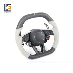 Kedi Carbon Fiber Steering <b>Wheel</b> 3 <b>Spokes</b> Racing Style For Audi S3 S4 S5 S6 S7 2013-2016 - Product Image 4